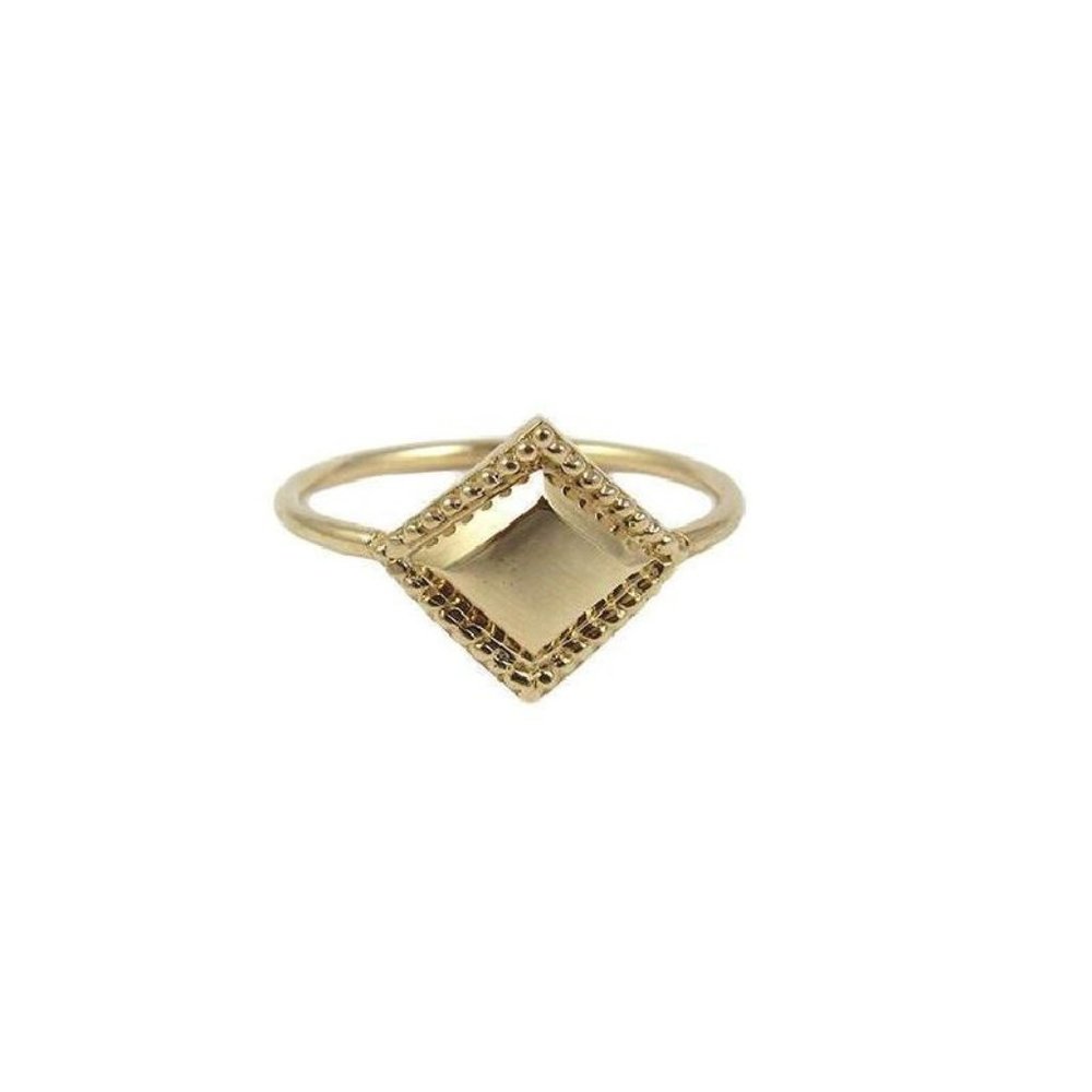 NEW - Jennie Kwon 14K Square Milli Ring Size 6.5